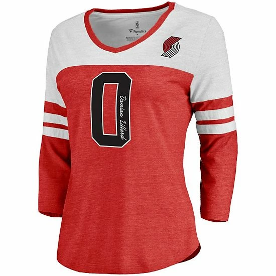 Women's Fanatics Branded Damian Lillard Red Portland Trail Blazers Starstruck Name & Number Tri-Blend 3/4-Sleeve V-Neck T-Shirt Women's Fanatics Branded Damian Lillard Red Portland Trail Blazers Starstruck Name & Number Tri-Blend 3/4-Sleeve V-Neck T-Shirt -Metaverse shop unnamed file 23168