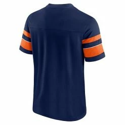 Men's Fanatics Branded Navy Denver Broncos Textured Hashmark V-Neck T-Shirt -Metaverse shop unnamed file 23186