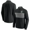 Men's Fanatics Branded Black Minnesota United FC Block Party Fleece Quarter-Zip Jacket
