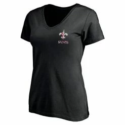 Women's Fanatics Branded Black New Orleans Saints Mother's Day V-Neck T-Shirt -Metaverse shop unnamed file 23293