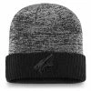 Men's Fanatics Branded Black Arizona Coyotes Authentic Pro Travel & Training Cuffed Knit Hat -Metaverse shop unnamed file 23337
