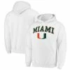 Men's Fanatics Branded White Miami Hurricanes Campus Logo Pullover Hoodie -Metaverse shop unnamed file 23344