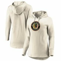 Women's Fanatics Branded Oatmeal Chicago Blackhawks True Classics Signature Fleece Pullover Hoodie 3 Women's Fanatics Branded Oatmeal Chicago Blackhawks True Classics Signature Fleece Pullover Hoodie -Metaverse shop unnamed file 23349