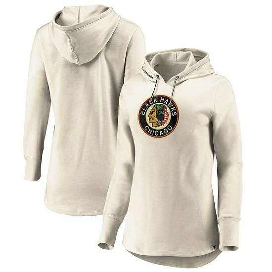 Women's Fanatics Branded Oatmeal Chicago Blackhawks True Classics Signature Fleece Pullover Hoodie Women's Fanatics Branded Oatmeal Chicago Blackhawks True Classics Signature Fleece Pullover Hoodie -Metaverse shop unnamed file 23349