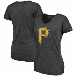 Women's Fanatics Branded Heathered Charcoal Pittsburgh Pirates Core Weathered Tri-Blend V-Neck T-Shirt 3 Women's Fanatics Branded Heathered Charcoal Pittsburgh Pirates Core Weathered Tri-Blend V-Neck T-Shirt -Metaverse shop unnamed file 23377