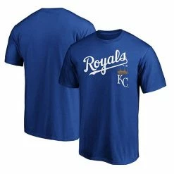 Men's Fanatics Branded Royal Kansas City Royals Team Logo Lockup T-Shirt -Metaverse shop unnamed file 23383