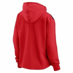 Women's Fanatics Branded Red FC Dallas Fleece Quarter-Zip Hoodie -Metaverse shop unnamed file 23429