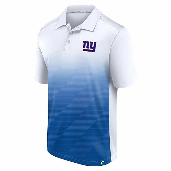 Men's Fanatics Branded White/Royal New York Giants Parameter Polo 5 Men's Fanatics Branded White/Royal New York Giants Parameter Polo - Image 3