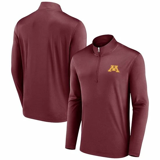 Men's Fanatics Branded Maroon Minnesota Golden Gophers Underdog Mindset Quarter-Zip Top 3 Men's Fanatics Branded Maroon Minnesota Golden Gophers Underdog Mindset Quarter-Zip Top
