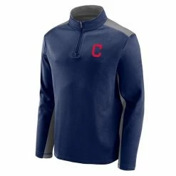 Men's Fanatics Branded Navy Cleveland Indians Team Primary Logo Quarter-Zip Jacket 4 Men's Fanatics Branded Navy Cleveland Indians Team Primary Logo Quarter-Zip Jacket -Metaverse shop unnamed file 23499