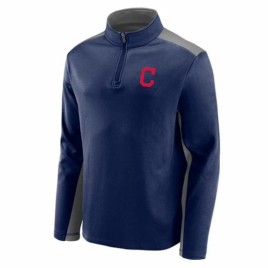 Men's Fanatics Branded Navy Cleveland Indians Team Primary Logo Quarter-Zip Jacket Men's Fanatics Branded Navy Cleveland Indians Team Primary Logo Quarter-Zip Jacket -Metaverse shop unnamed file 23499