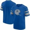 Men's Fanatics Branded Royal Dallas Cowboys Textured Throwback Hashmark V-Neck T-Shirt -Metaverse shop unnamed file 23505