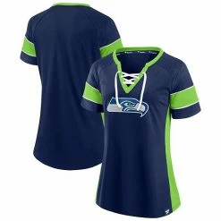 Women's Fanatics Branded College Navy/Neon Green Seattle Seahawks Team Draft Me Lace-Up Raglan T-Shirt 3 Women's Fanatics Branded College Navy/Neon Green Seattle Seahawks Team Draft Me Lace-Up Raglan T-Shirt -Metaverse shop unnamed file 23515