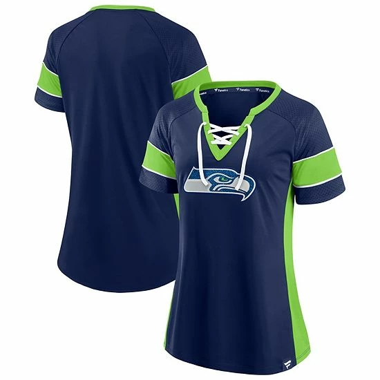 Women's Fanatics Branded College Navy/Neon Green Seattle Seahawks Team Draft Me Lace-Up Raglan T-Shirt Women's Fanatics Branded College Navy/Neon Green Seattle Seahawks Team Draft Me Lace-Up Raglan T-Shirt -Metaverse shop unnamed file 23515