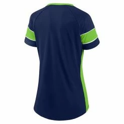 Women's Fanatics Branded College Navy/Neon Green Seattle Seahawks Team Draft Me Lace-Up Raglan T-Shirt 5 Women's Fanatics Branded College Navy/Neon Green Seattle Seahawks Team Draft Me Lace-Up Raglan T-Shirt -Metaverse shop unnamed file 23517