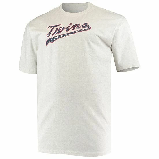Men's Fanatics Branded Heathered Oatmeal Minnesota Twins Big & Tall Cooperstown Collection Arch T-Shirt Men's Fanatics Branded Heathered Oatmeal Minnesota Twins Big & Tall Cooperstown Collection Arch T-Shirt -Metaverse shop unnamed file 23532