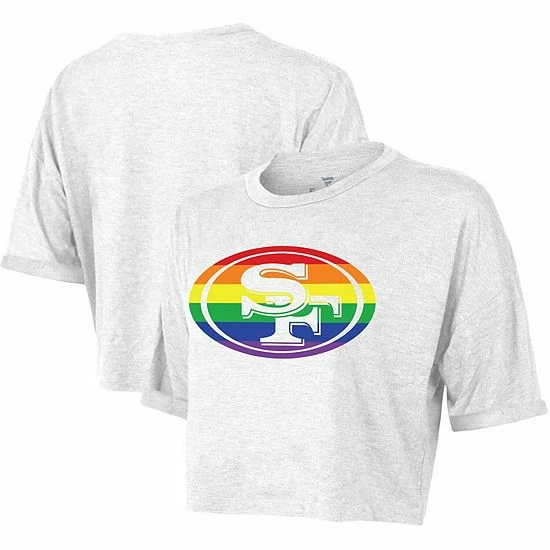 Fanatics Branded Heathered Gray San Francisco 49ers Wide Boxy Pride T-Shirt Fanatics Branded Heathered Gray San Francisco 49ers Wide Boxy Pride T-Shirt -Metaverse shop unnamed file 23538