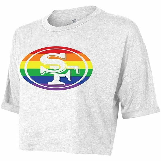 Fanatics Branded Heathered Gray San Francisco 49ers Wide Boxy Pride T-Shirt Fanatics Branded Heathered Gray San Francisco 49ers Wide Boxy Pride T-Shirt -Metaverse shop unnamed file 23539