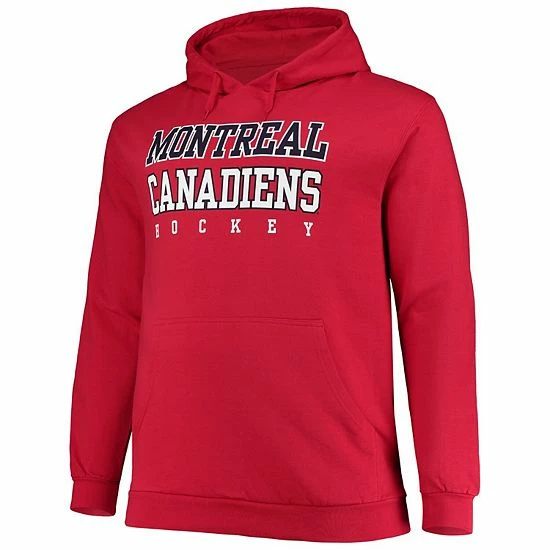 Men's Fanatics Branded Red Montreal Canadiens Big & Tall Pullover Hoodie Men's Fanatics Branded Red Montreal Canadiens Big & Tall Pullover Hoodie -Metaverse shop unnamed file 23579