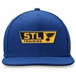Men's Fanatics Branded Blue St. Louis Blues Authentic Pro Training Camp Practice Snapback Hat -Metaverse shop unnamed file 23587
