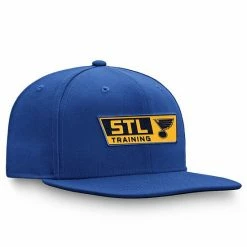 Men's Fanatics Branded Blue St. Louis Blues Authentic Pro Training Camp Practice Snapback Hat -Metaverse shop unnamed file 23588