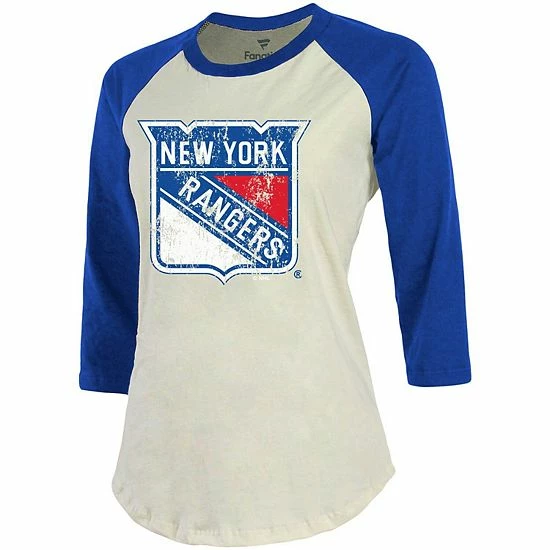 Women's Fanatics Branded Artemi Panarin Cream/Blue New York Rangers Name & Number Tri-Blend Raglan 3/4-Sleeve T-Shirt Women's Fanatics Branded Artemi Panarin Cream/Blue New York Rangers Name & Number Tri-Blend Raglan 3/4-Sleeve T-Shirt -Metaverse shop unnamed file 23626