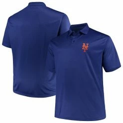 Fanatics Men's Majestic Royal New York Mets Big & Tall Solid Birdseye Polo