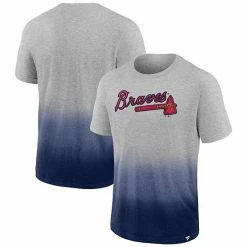 Men's Fanatics Branded Heathered Gray/Heathered Navy Atlanta Braves Iconic Team Ombre Dip-Dye T-Shirt 3 Men's Fanatics Branded Heathered Gray/Heathered Navy Atlanta Braves Iconic Team Ombre Dip-Dye T-Shirt -Metaverse shop unnamed file 23678