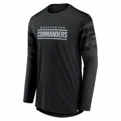 Men's Fanatics Branded Black Washington Commanders Square Off Long Sleeve T-Shirt -Metaverse shop unnamed file 23687