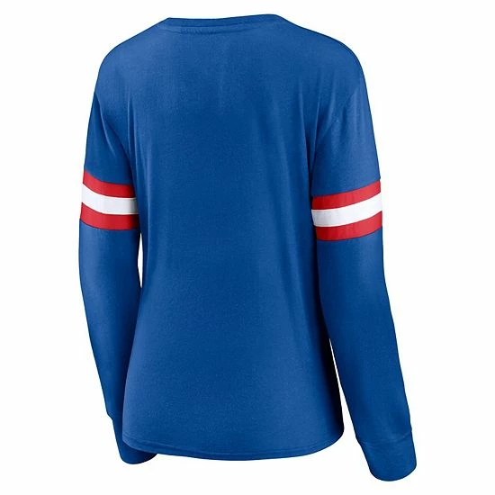 Women's Fanatics Branded Blue New York Rangers Block Party Primary Logo Fashion Long Sleeve T-Shirt Women's Fanatics Branded Blue New York Rangers Block Party Primary Logo Fashion Long Sleeve T-Shirt -Metaverse shop unnamed file 23715