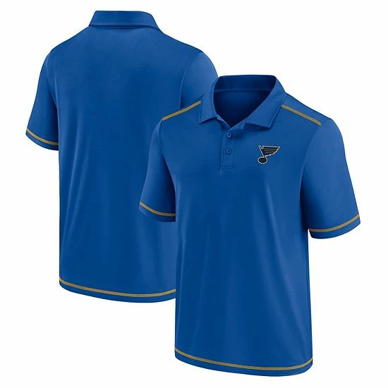 Men's Fanatics Branded Blue St. Louis Blues Primary Logo Polo 4 Men's Fanatics Branded Blue St. Louis Blues Primary Logo Polo - Image 2