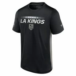 Men's Fanatics Branded Black/Silver Los Angeles Kings Authentic Pro Rink Tech T-Shirt 4 Men's Fanatics Branded Black/Silver Los Angeles Kings Authentic Pro Rink Tech T-Shirt -Metaverse shop unnamed file 23760