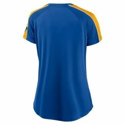 Women's Fanatics Branded Royal/Gold Milwaukee Brewers True Classic League Diva Pinstripe Raglan V-Neck T-Shirt 5 Women's Fanatics Branded Royal/Gold Milwaukee Brewers True Classic League Diva Pinstripe Raglan V-Neck T-Shirt -Metaverse shop unnamed file 2378