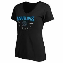 Women's Fanatics Branded Black Miami Marlins Live For It V-Neck T-Shirt 8 Women's Fanatics Branded Black Miami Marlins Live For It V-Neck T-Shirt -Metaverse shop unnamed file 23785