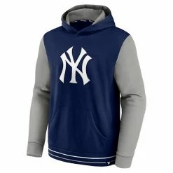 Men's Fanatics Branded Navy/Gray New York Yankees Last Whistle Pullover Hoodie 3 Men's Fanatics Branded Navy/Gray New York Yankees Last Whistle Pullover Hoodie -Metaverse shop unnamed file 2380