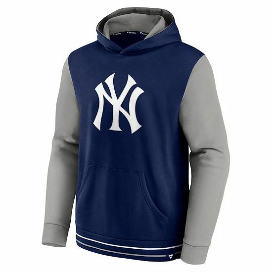 Men's Fanatics Branded Navy/Gray New York Yankees Last Whistle Pullover Hoodie Men's Fanatics Branded Navy/Gray New York Yankees Last Whistle Pullover Hoodie -Metaverse shop unnamed file 2380