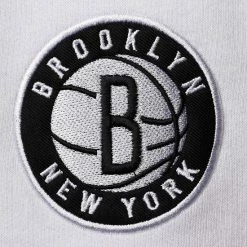 Men's Fanatics Branded Heathered Gray/Black Brooklyn Nets Big & Tall Colorblock Wordmark Tripod Full-Zip Hoodie -Metaverse shop unnamed file 23809