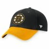 Men's Fanatics Branded Black/Gold Boston Bruins Core Adjustable Hat