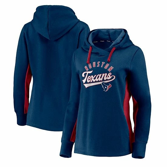 Women's Fanatics Branded Navy/Red Houston Texans Game Ready Pullover Hoodie 3 Women's Fanatics Branded Navy/Red Houston Texans Game Ready Pullover Hoodie
