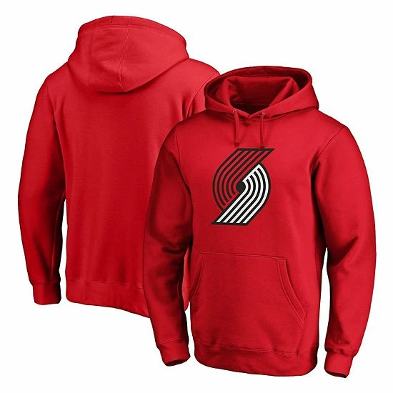 Men's Fanatics Branded Red Portland Trail Blazers Primary Team Logo Pullover Hoodie Men's Fanatics Branded Red Portland Trail Blazers Primary Team Logo Pullover Hoodie -Metaverse shop unnamed file 2383