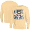 Fanatics Men's Majestic Threads Oatmeal Montreal Canadiens Check The Head Pullover Sweatshirt
