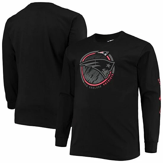 Men's Fanatics Branded Black New England Patriots Big & Tall Color Pop Long Sleeve T-Shirt Men's Fanatics Branded Black New England Patriots Big & Tall Color Pop Long Sleeve T-Shirt -Metaverse shop unnamed file 23839