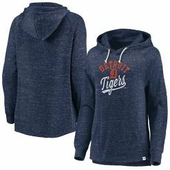Women's Fanatics Branded Navy Detroit Tigers Faded Script Raglan Pullover Hoodie -Metaverse shop unnamed file 23891