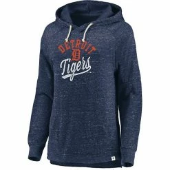 Women's Fanatics Branded Navy Detroit Tigers Faded Script Raglan Pullover Hoodie -Metaverse shop unnamed file 23892
