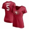 Women's Fanatics Branded Trey Lance Scarlet San Francisco 49ers Player Icon Name & Number V-Neck T-Shirt 2 Women's Fanatics Branded Trey Lance Scarlet San Francisco 49ers Player Icon Name & Number V-Neck T-Shirt -Metaverse shop unnamed file 23939