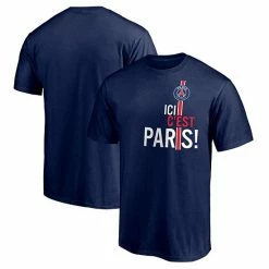 Men's Fanatics Branded Navy Paris Saint-Germain Badge T-Shirt -Metaverse shop unnamed file 24004