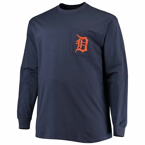 Men's Fanatics Branded Navy Detroit Tigers Big & Tall Solid Back Hit Long Sleeve T-Shirt Men's Fanatics Branded Navy Detroit Tigers Big & Tall Solid Back Hit Long Sleeve T-Shirt -Metaverse shop unnamed file 24022