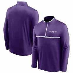Men's Fanatics Branded Purple Orlando City SC Lineup Quarter-Zip Jacket