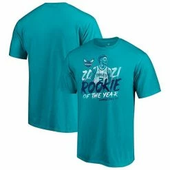 Men's Fanatics Branded LaMelo Ball Teal Charlotte Hornets 2021 NBA Rookie Of The Year T-Shirt 3 Men's Fanatics Branded LaMelo Ball Teal Charlotte Hornets 2021 NBA Rookie Of The Year T-Shirt -Metaverse shop unnamed file 24124