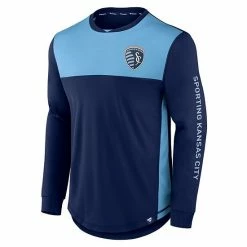 Men's Fanatics Branded Navy/Blue Sporting Kansas City Striker Long Sleeve T-Shirt 8 Men's Fanatics Branded Navy/Blue Sporting Kansas City Striker Long Sleeve T-Shirt -Metaverse shop unnamed file 24172